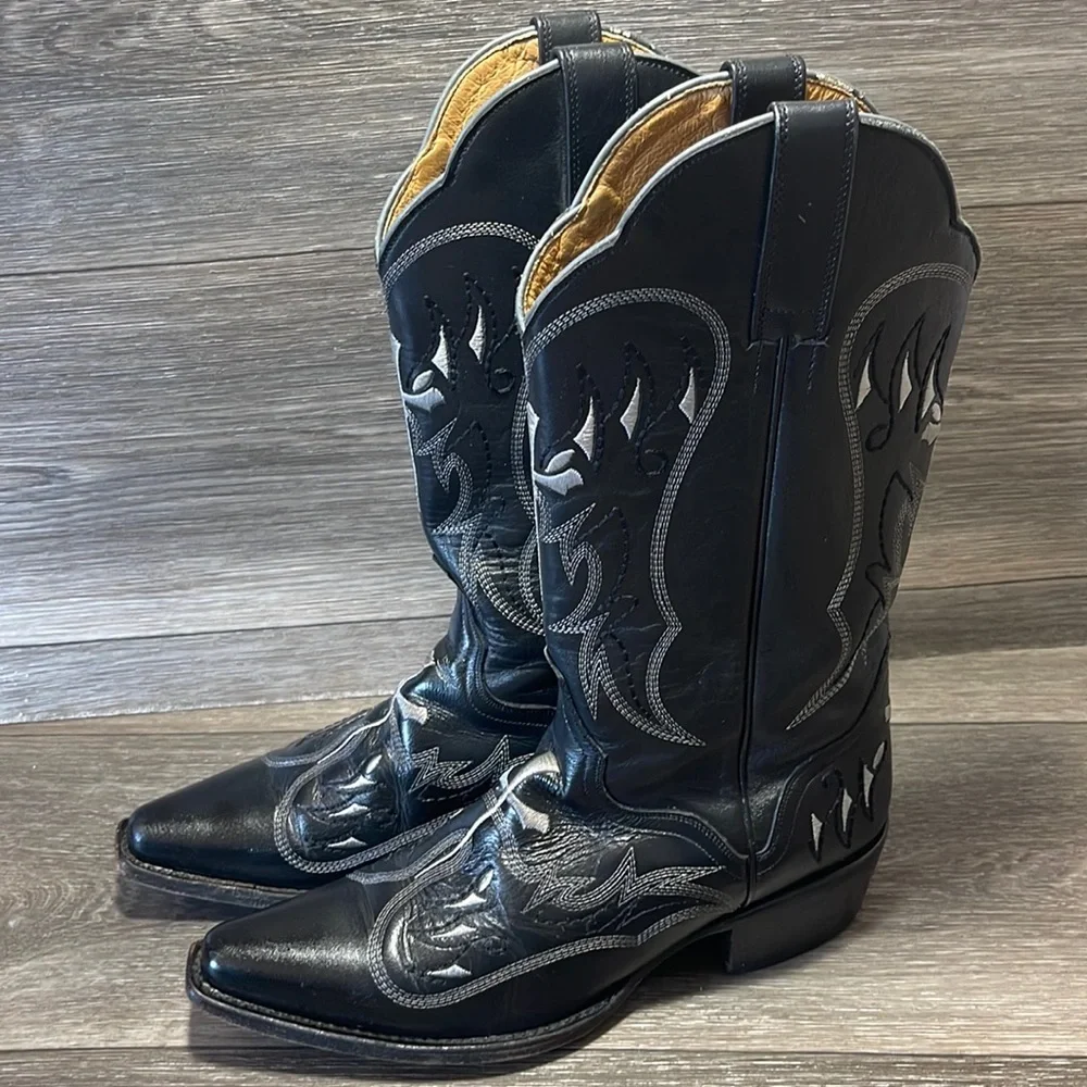 Jb Dillon cow boy boots mens size 8 D